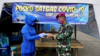 Korcab VI DJA II Bagikan Masker dan Parcel Sayur untuk Masyarakat Terdampak Covid-19