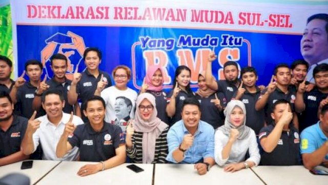 Relawan Muda Sulsel deklarasi dukung Danny-Fatma di Pilwali Makassar. (ist)