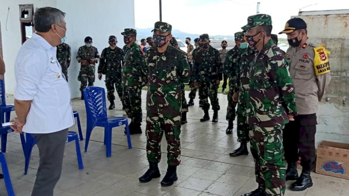 Kasdam XIV Hasanuddin Tinjau Lokasi Karantina Pamrahwan di Pinrang