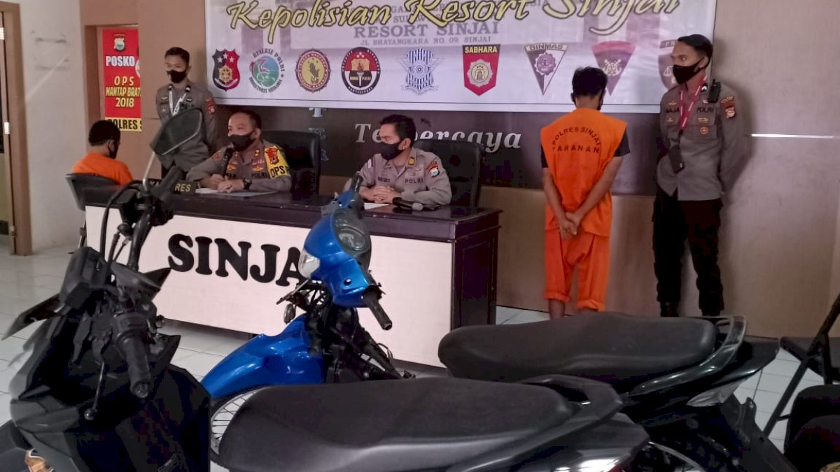 Dua Pelaku Curanmor Diringkus Aparat Polres Sinjai di Bone