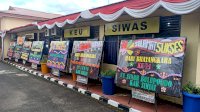 Jelang Puncak Hari Bhayangkara ke-74, Polres Sinjai “Banjir” Karangan Bunga