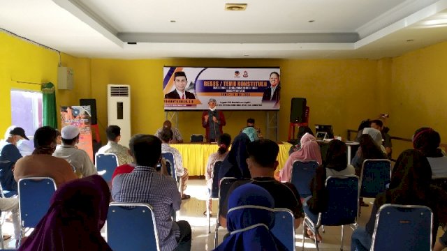 Ketua DPRD Kota Makassar Rudianto Lallo reses di Kecamatan Wajo. (Sulselsatu/Jahir Majid)