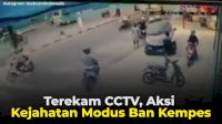 VIDEO: Terekam CCTV, Aksi Kejahatan Modus Ban Kempes di Cakung
