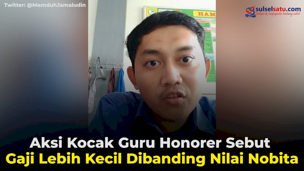 VIDEO: Aksi Kocak Guru Honorer Sebut Gaji Lebih Kecil Dibanding Nilai Nobita