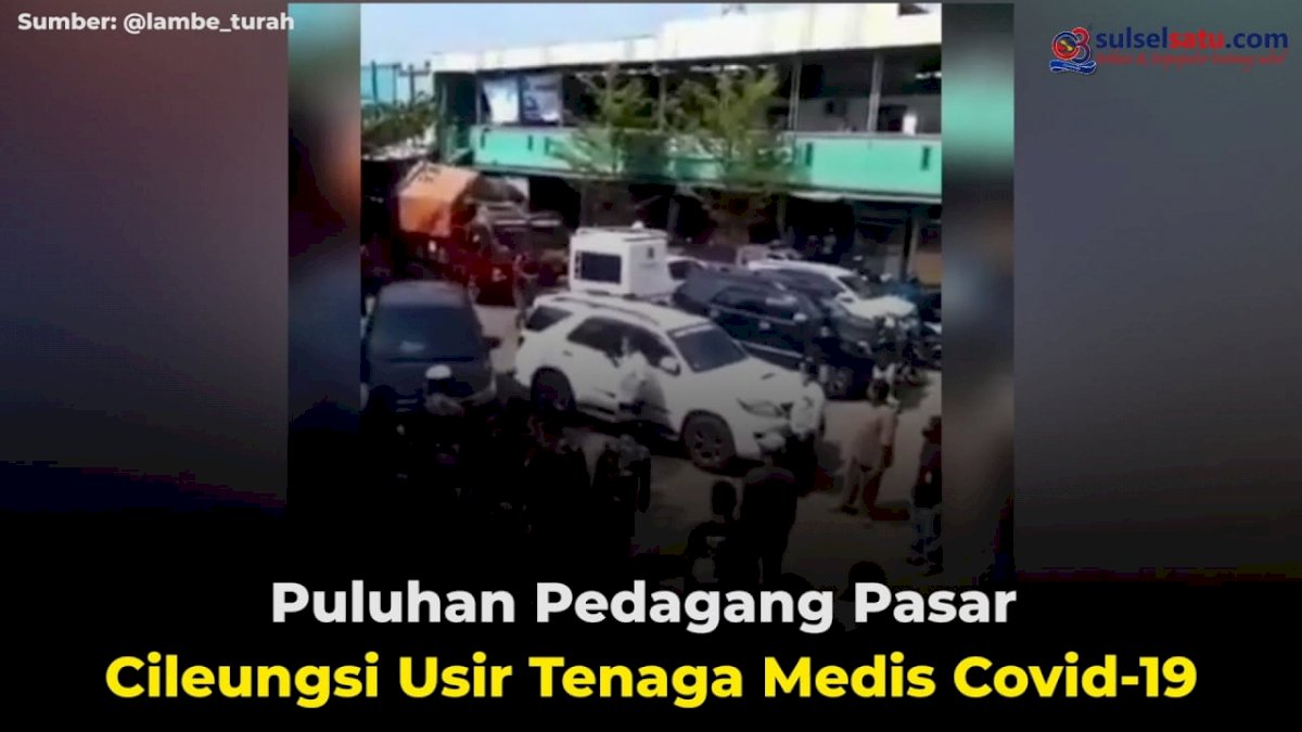 VIDEO: Puluhan Pedagang Pasar Cileungsi Usir Tenaga Medis Covid-19