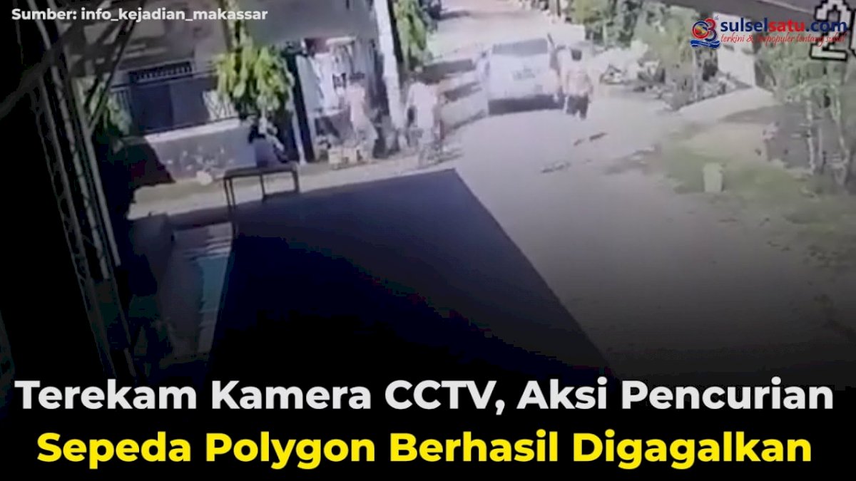 VIDEO: Terekam CCTV, Aksi Pencurian Sepeda Polygon Berhasil Digagalkan