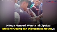 VIDEO: Diduga Mencuri, Wanita Ini Dipaksa Buka Kerudung dan Dipotong Rambutnya
