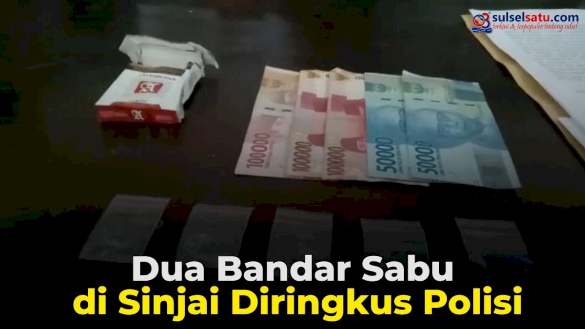 VIDEO: Dua Bandar Sabu di Sinjai Diringkus Polisi