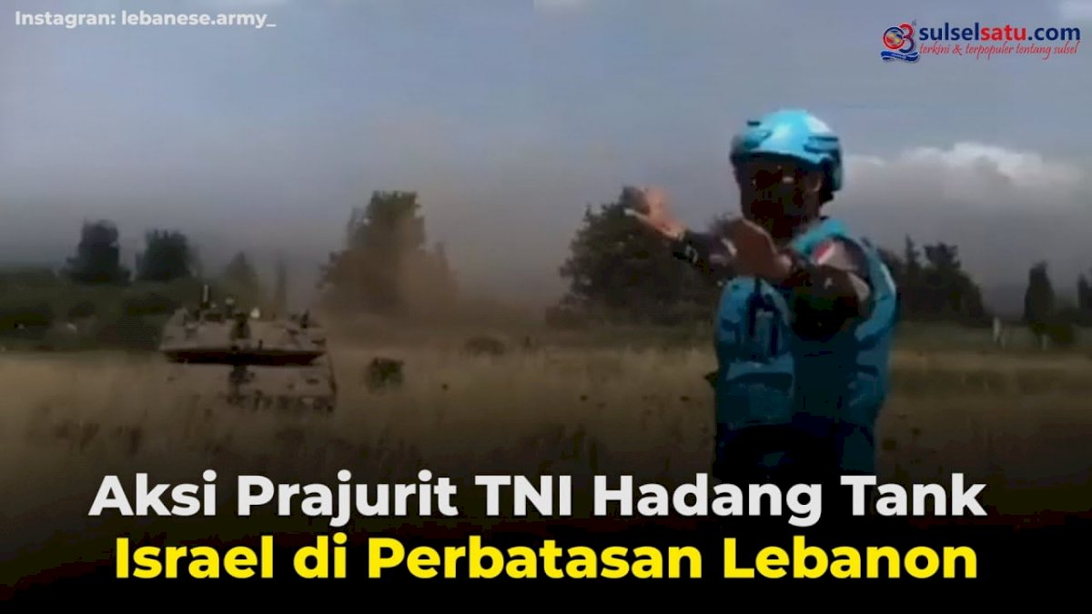 VIDEO: Aksi Prajurit TNI Hadang Tank Israel di Perbatasan Lebanon