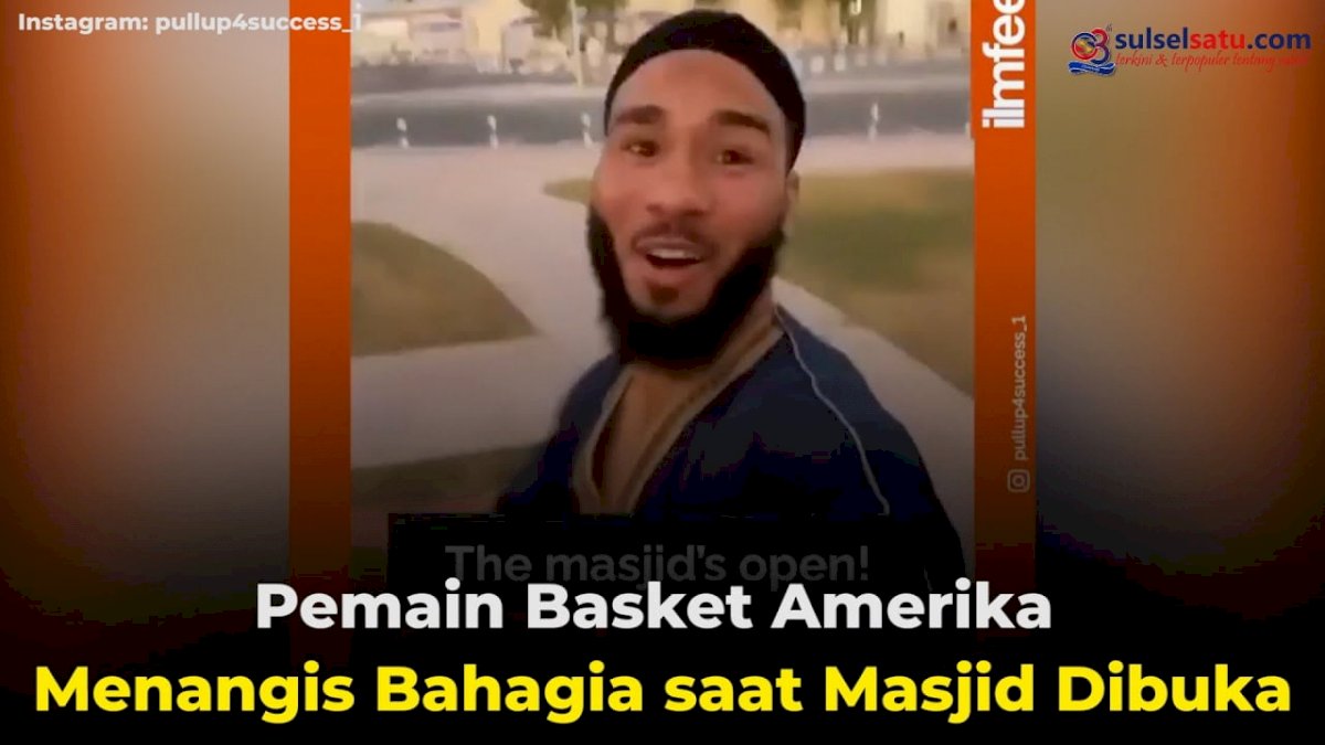 VIDEO: Pemain Basket Amerika Menangis Bahagia saat Masjid Dibuka