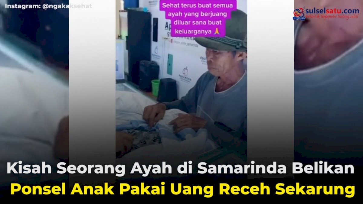 VIDEO: Kisah Seorang Ayah Belikan Ponsel Anak Pakai Uang Receh Sekarung