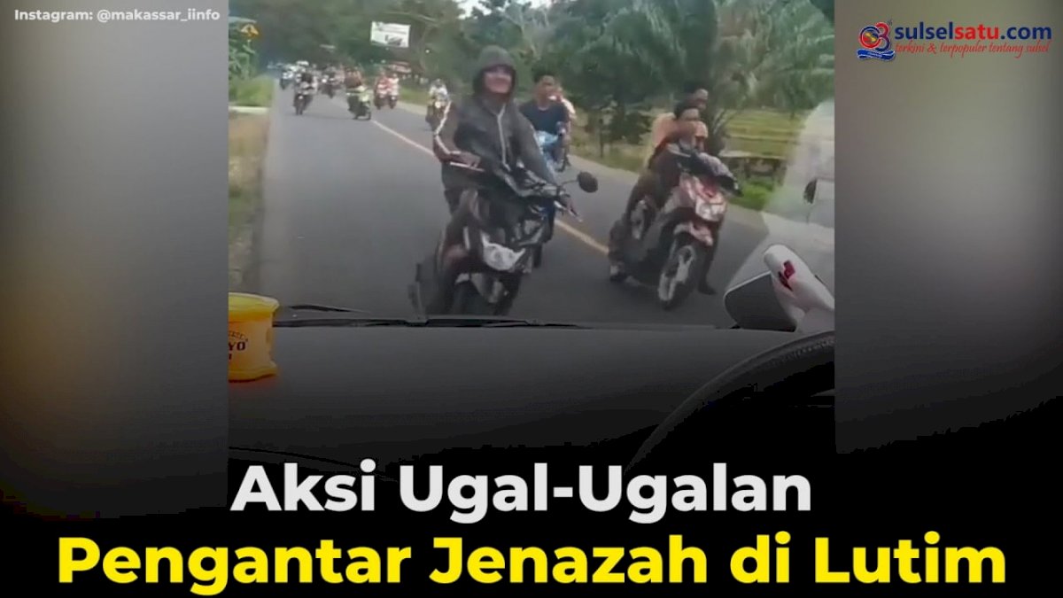 VIDEO: Aksi Ugal-Ugalan Pengantar Jenazah di Lutim
