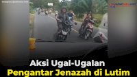 VIDEO: Aksi Ugal-Ugalan Pengantar Jenazah di Lutim