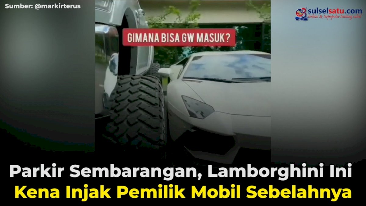 VIDEO: Parkir Sembarangan, Lamborghini Ini Kena Injak Pemilik Mobil Sebelahnya