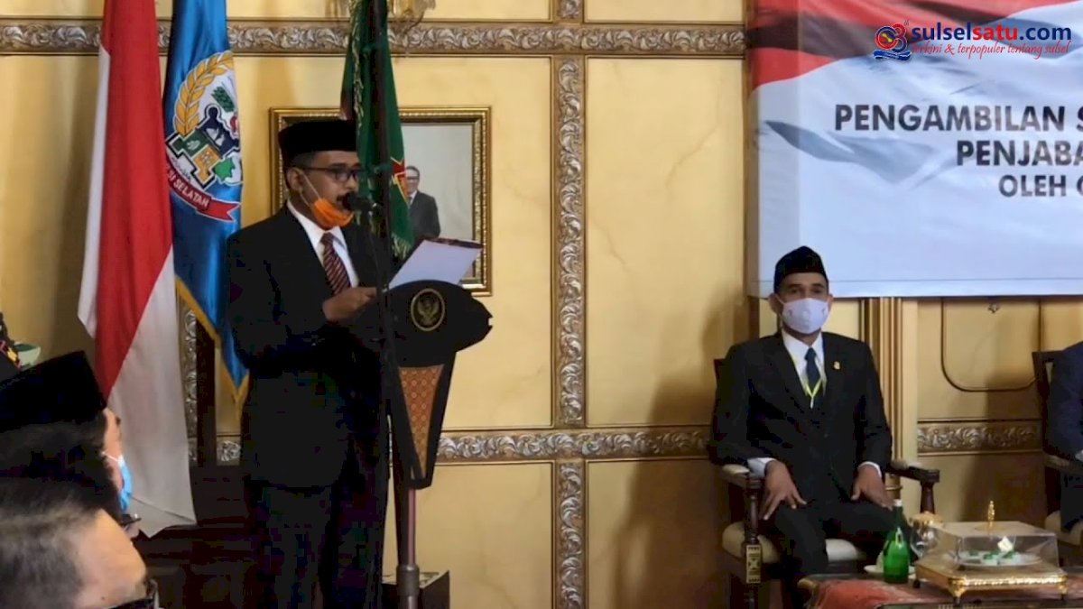 VIDEO:  Nurdin Abdullah Lantik Rudy Djamaluddin sebagai Pj Wali Kota Makassar