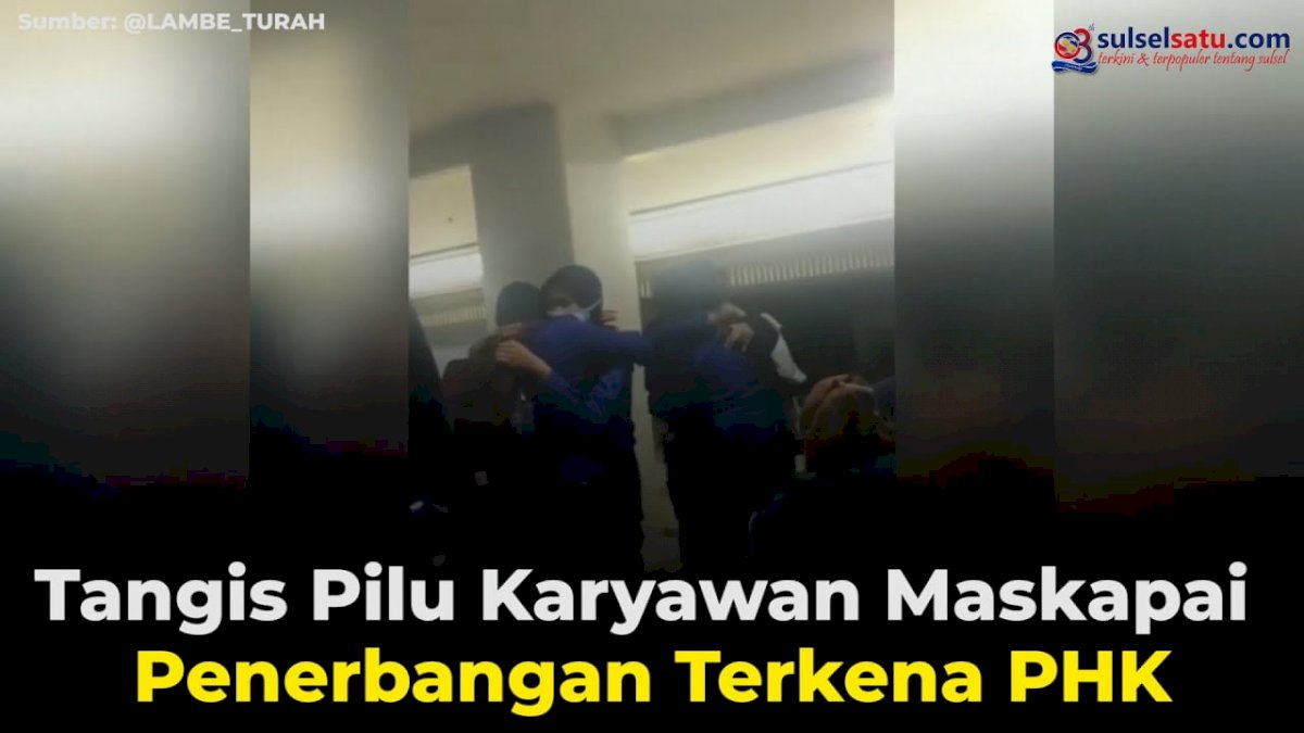 VIDEO: Tangis Pilu Karyawan Maskapai Penerbangan Terkena PHK