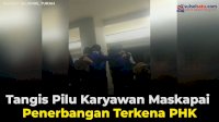 VIDEO: Tangis Pilu Karyawan Maskapai Penerbangan Terkena PHK
