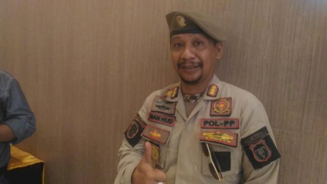 Kasatpol PP Kota Makassar Imam Hud. (ist)