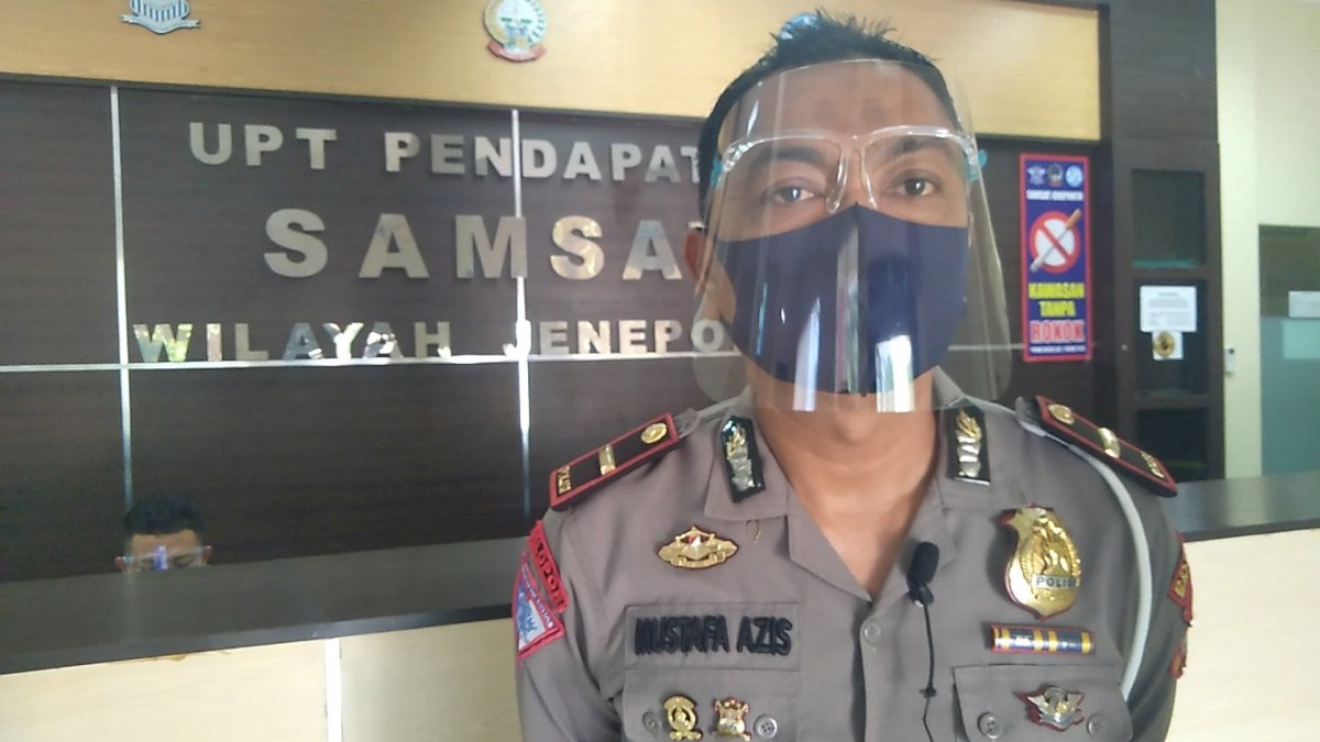 Cegah Covid-19, Pelayanan di Kantor Samsat Jeneponto Perketat Protokol Kesehatan