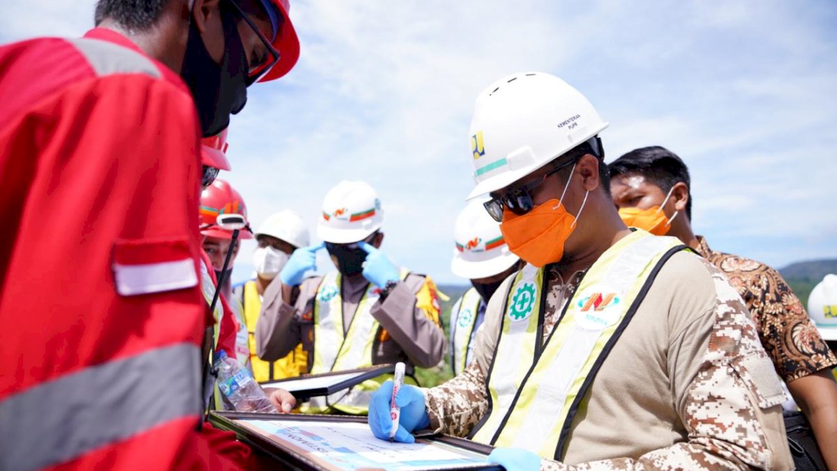 Andi Sudirman Tinjau Progres Bendungan Pamukkulu