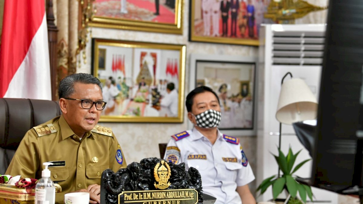 Budi Karya dan Nurdin Abdullah Bahas Progres Kereta Api Makassar-Parepare Secara Online
