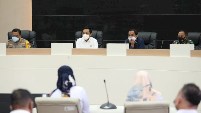 Rakor kesipan Pilwali Makassar di Balai Kota. (ist)