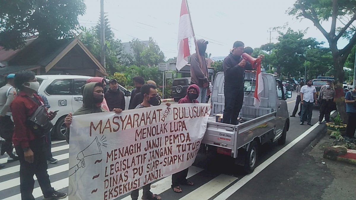 Akses Jalan Tak Kunjung Dikerja, Pemuda Bulusuka Tagih Janji Pemkab Jeneponto