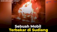 VIDEO: Sebuah Mobil Terbakar di Sudiang