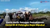 VIDEO: Detik-detik Petugas Pemakaman Covid-19 di Palangka Raya Dipukul