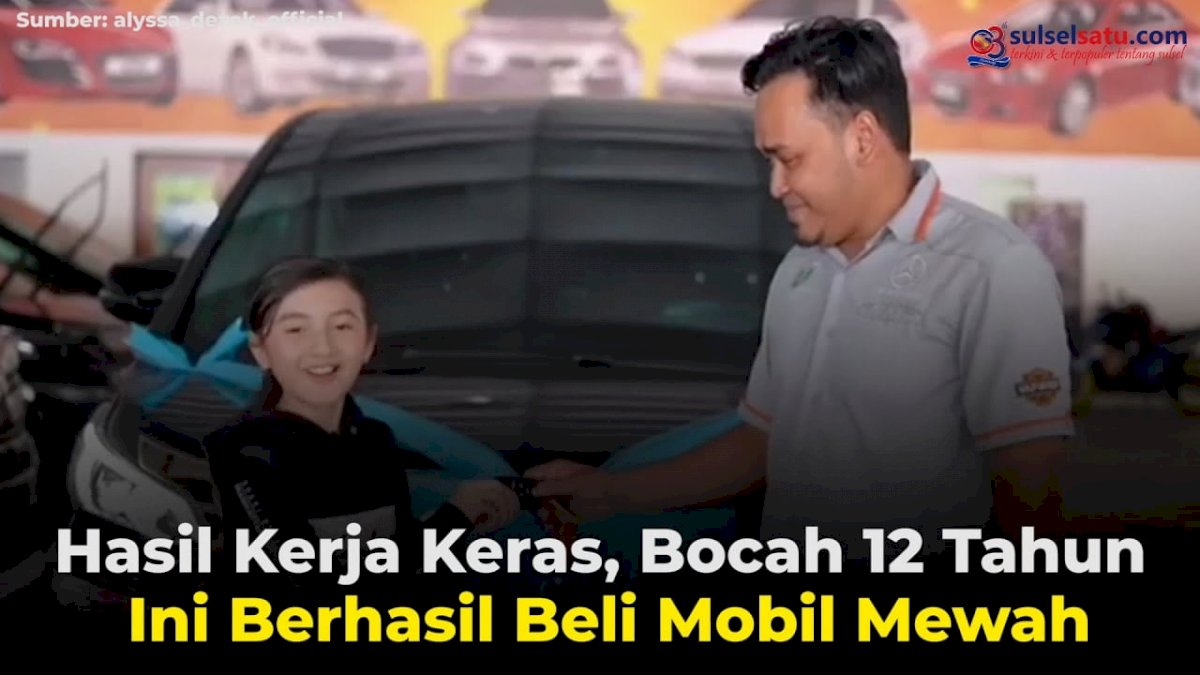 VIDEO: Hasil Kerja Keras, Bocah 12 Tahun Ini Berhasil Beli Mobil Mewah