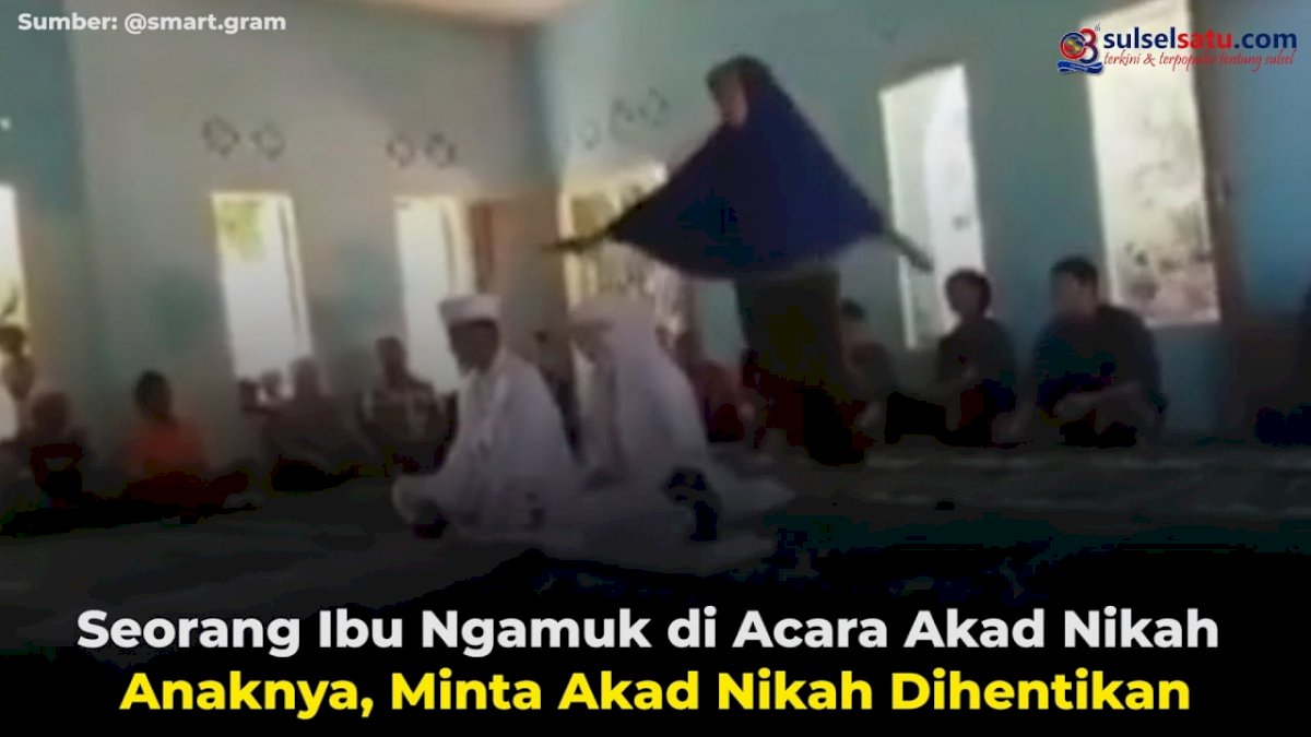 VIDEO: Seorang Ibu Ngamuk di Acara Akad Nikah Anaknya, Minta Akad Nikah Dihentikan
