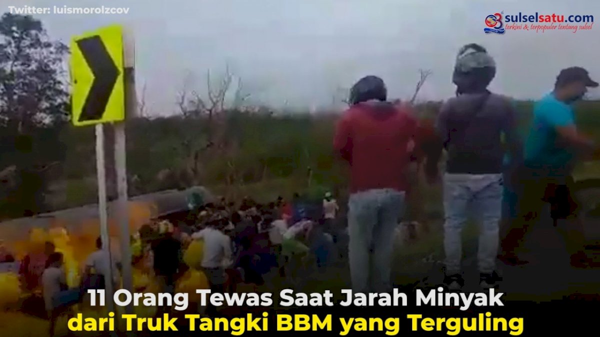 VIDEO: 11 Orang Tewas Saat Jarah Minyak dari Truk Tangki BBM yang Terguling