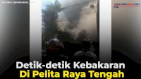 VIDEO: Detik-detik Kebakaran di Pelita Raya Tengah
