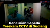 VIDEO: Pencurian Sepeda Terekam CCTV di Sudiang