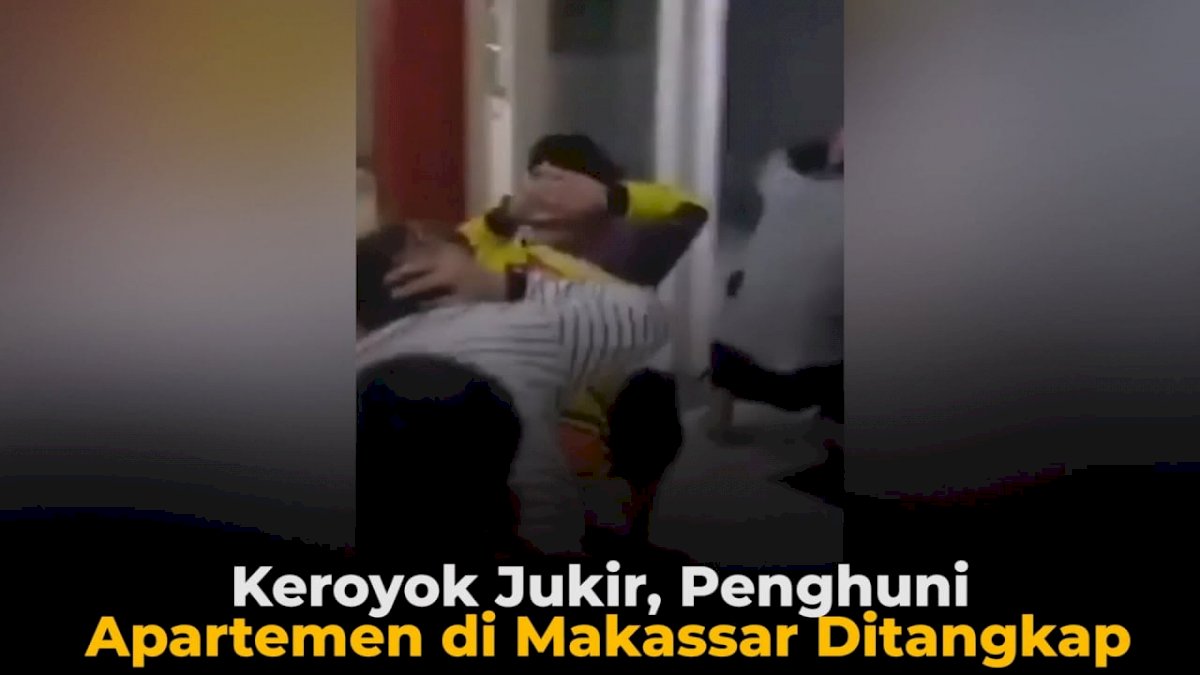VIDEO: Keroyok Jukir, Penghuni Apartemen di Makassar Ditangkap