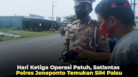 VIDEO: Hari Ketiga Operasi Patuh, Satlantas Polres Jeneponto Temukan SIM Palsu
