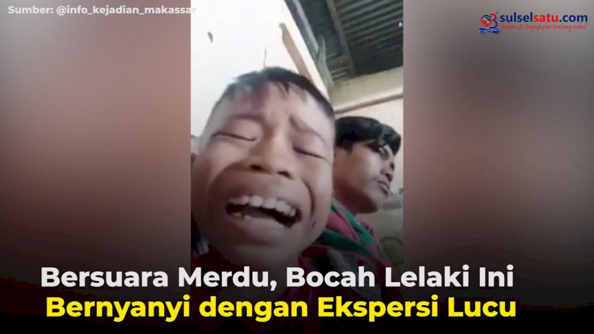 VIDEO: Bersuara Merdu, Bocah Lelaki Ini Bernyanyi dengan Ekspersi Lucu