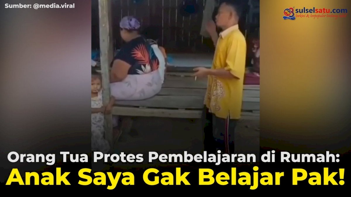VIDEO: Orang Tua Protes Pembelajaran di Rumah: Anak Saya Gak Belajar Pak!