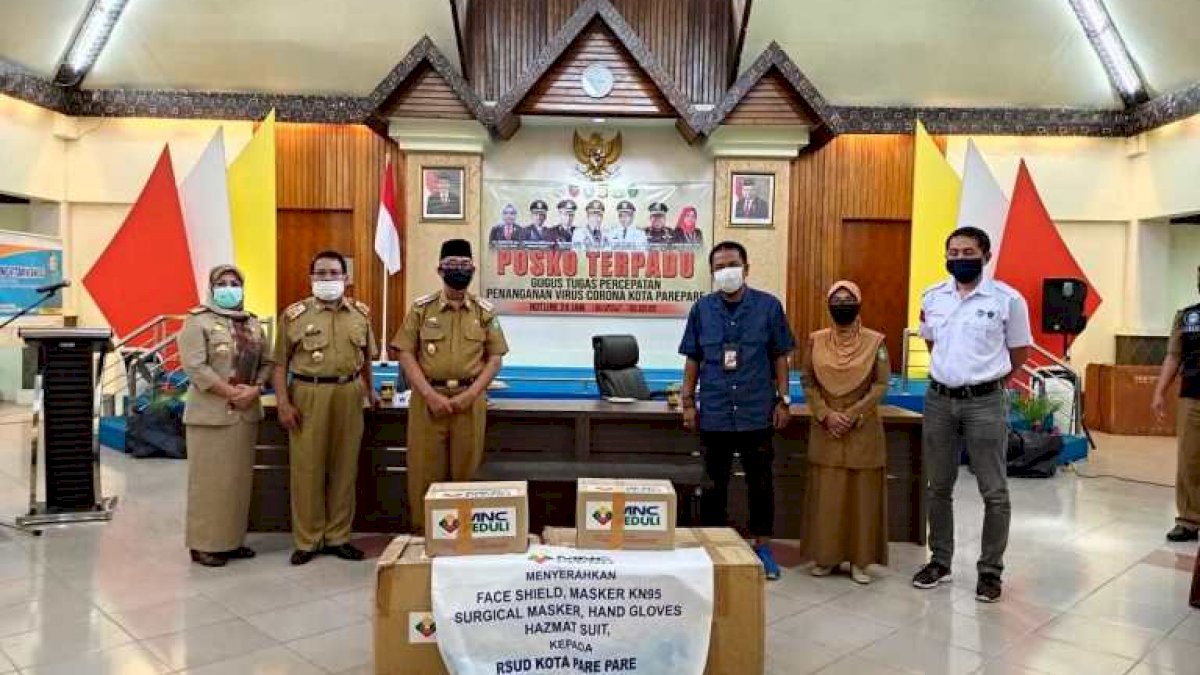 TGTPP Parepare Dapat Bantuan APD Dari MNC Group