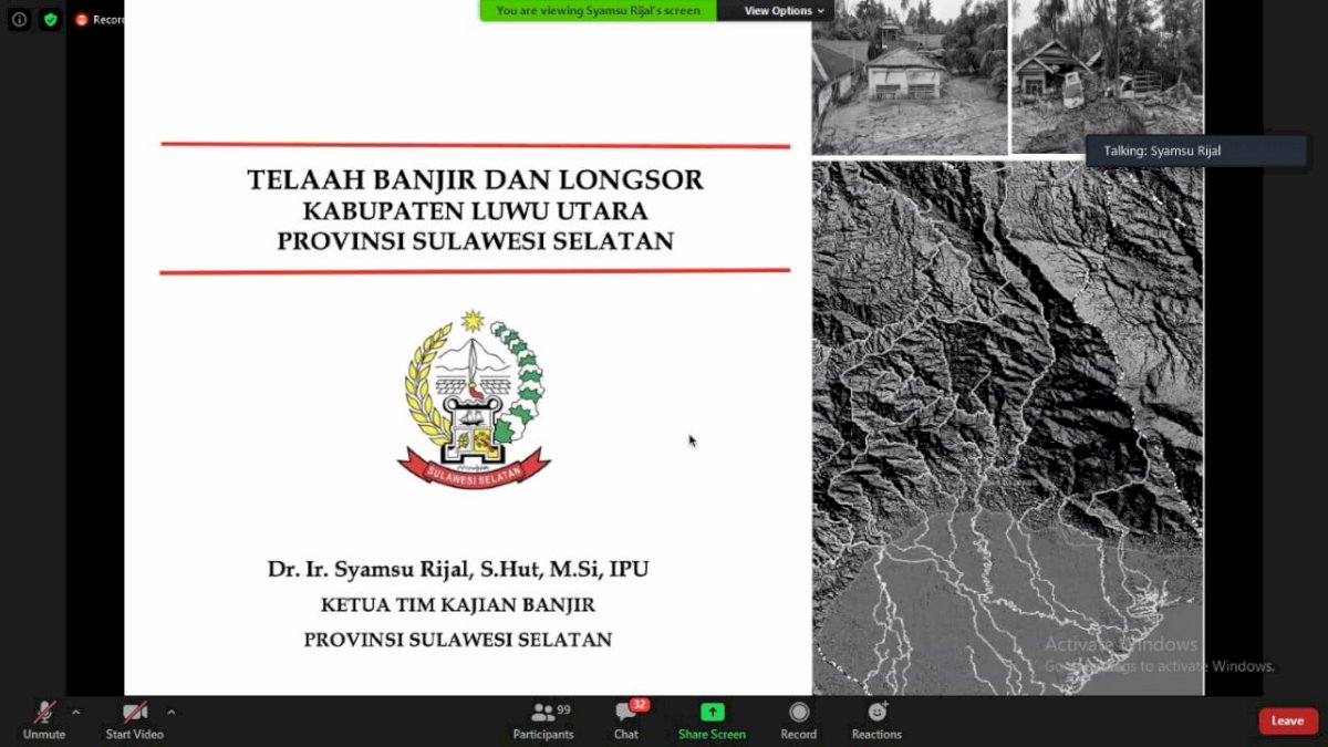 KAHMI Rayon Unhas Gelar Diskusi Online Bahas Bencana Masamba