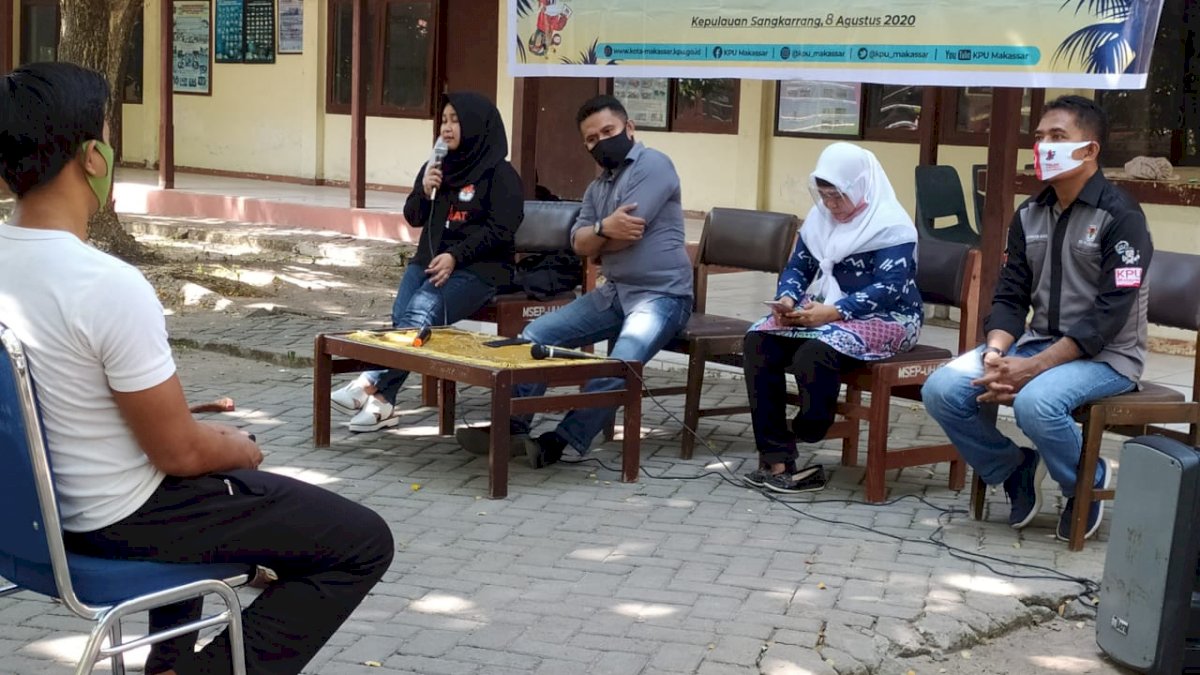 KPU Makassar Sosialisasi Tahapan Pilwali di Sangkarrang