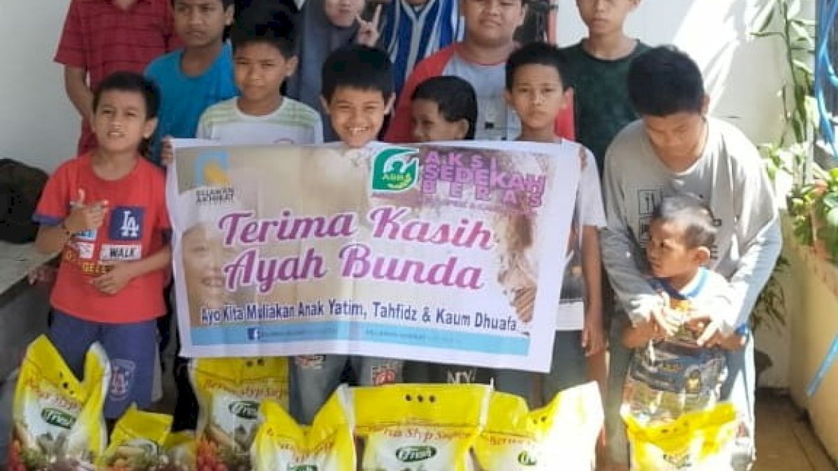 RAI Makassar Salurkan 400 Kg Beras untuk 6 Panti Asuhan di Gowa