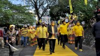 Menangkan Pertarungan di Musda Golkar, Taufan Disambut Bak Pahlawan