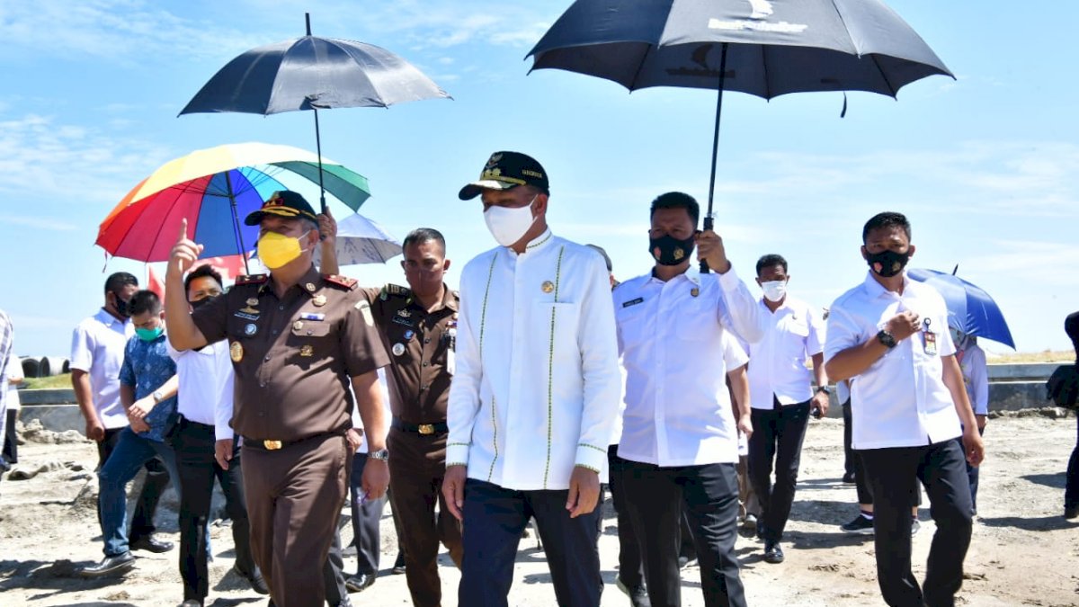 Nurdin Abdullah Boyong Kanwil Pertanahan dan Kajati Sulsel Tinjau CPI