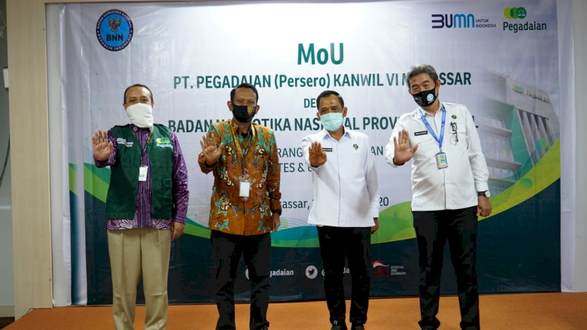 Komitmen Berantas Narkoba, Pegadaian Jalin Kerjasama Bareng BNN Sulsel