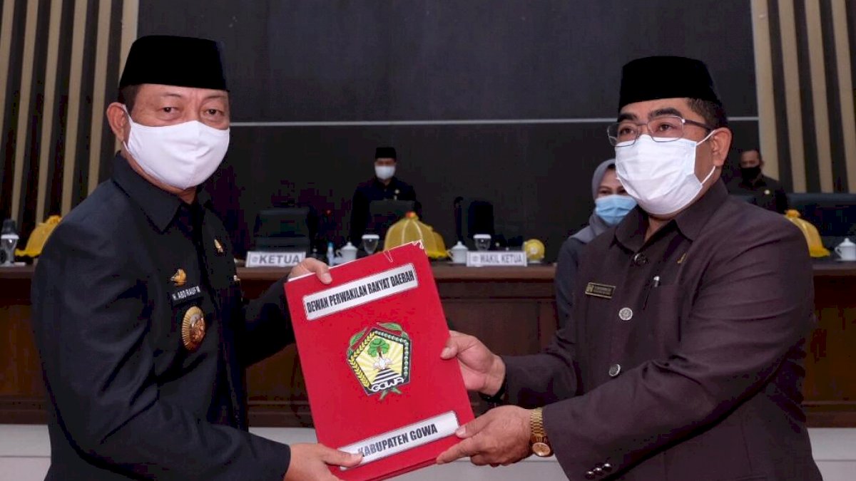 Perda Wajib Masker dan Penerapan Protokol Kesehatan Disahkan DPRD Gowa
