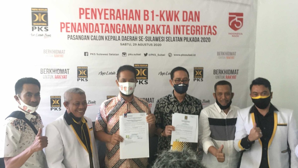 Terima B1 KWK Dari PKS, Harmil-Ilham Siap Tarung di Pilkada Maros