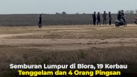 VIDEO: Semburan Lumpur Gas di Blora, 19 Kerbau Tenggelam dan 4 Orang Pingsan
