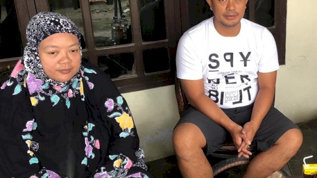 Keluarga tersangka Ahmad. (ist)