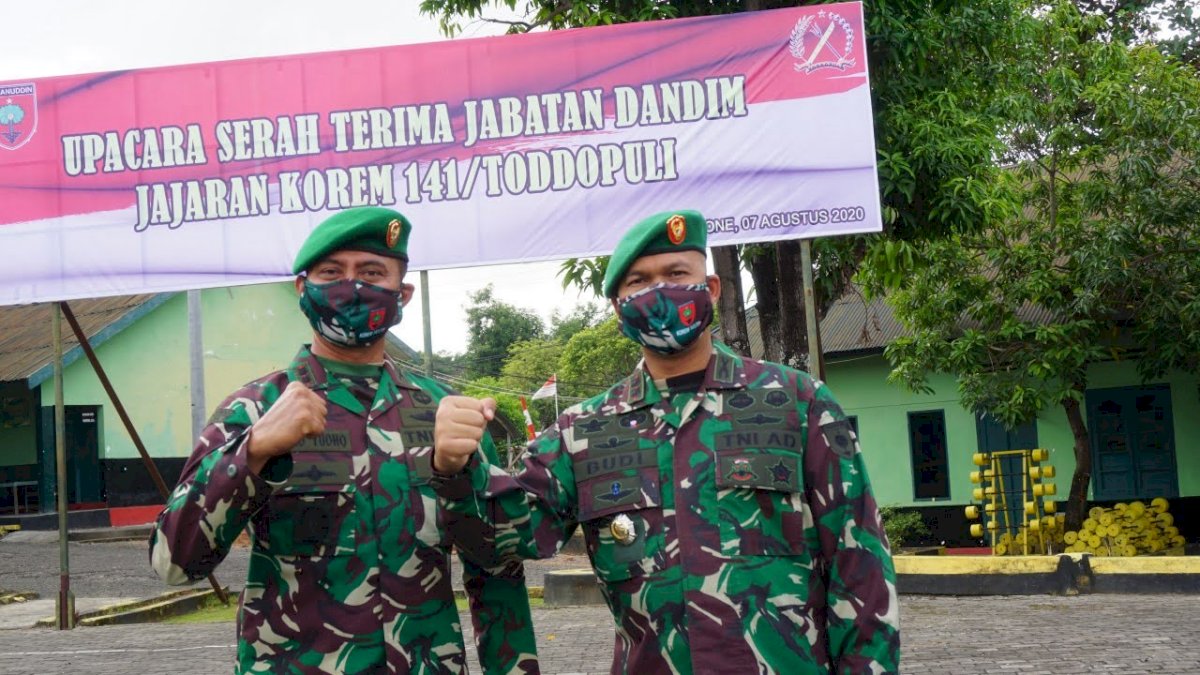 Lepas Sambut Pejabat Lama dan Pejabat Baru Dandim Kodim 1422 Maros